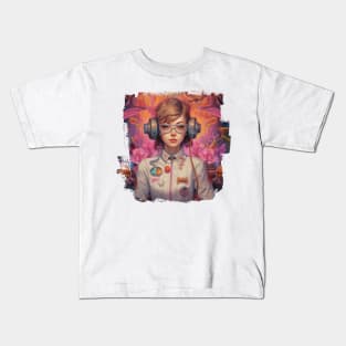 Anime cute girl Kids T-Shirt